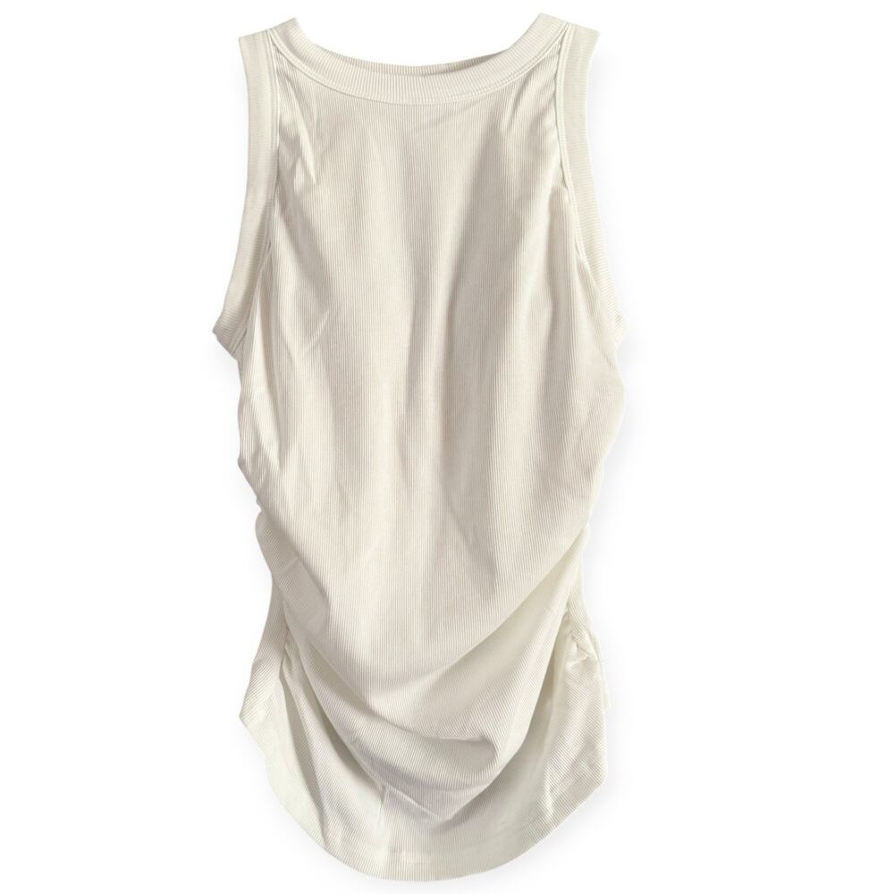 NWT OGL White Ribbed Brami Tank Top Size Small